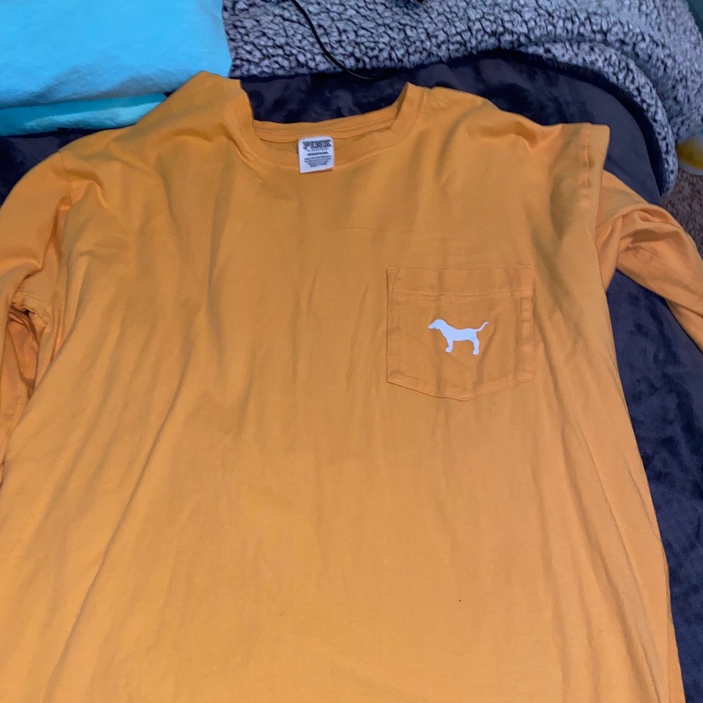 yellow long sleeve oversized tee